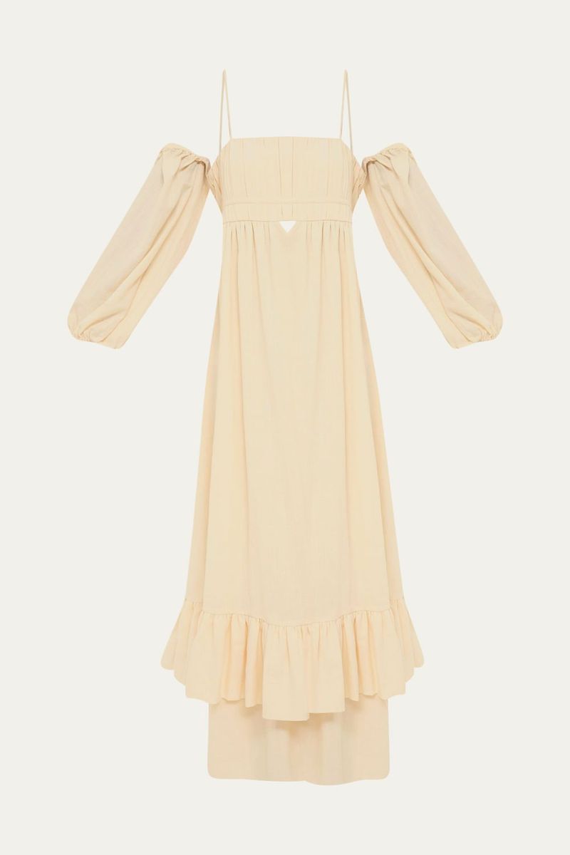 Vestido Midi Estelar A Niemeyer - OFF WHITE 3