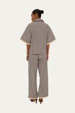 Cal a Pantalona Tricoline Listrada C  Algod o Coven - LISTRAS 3