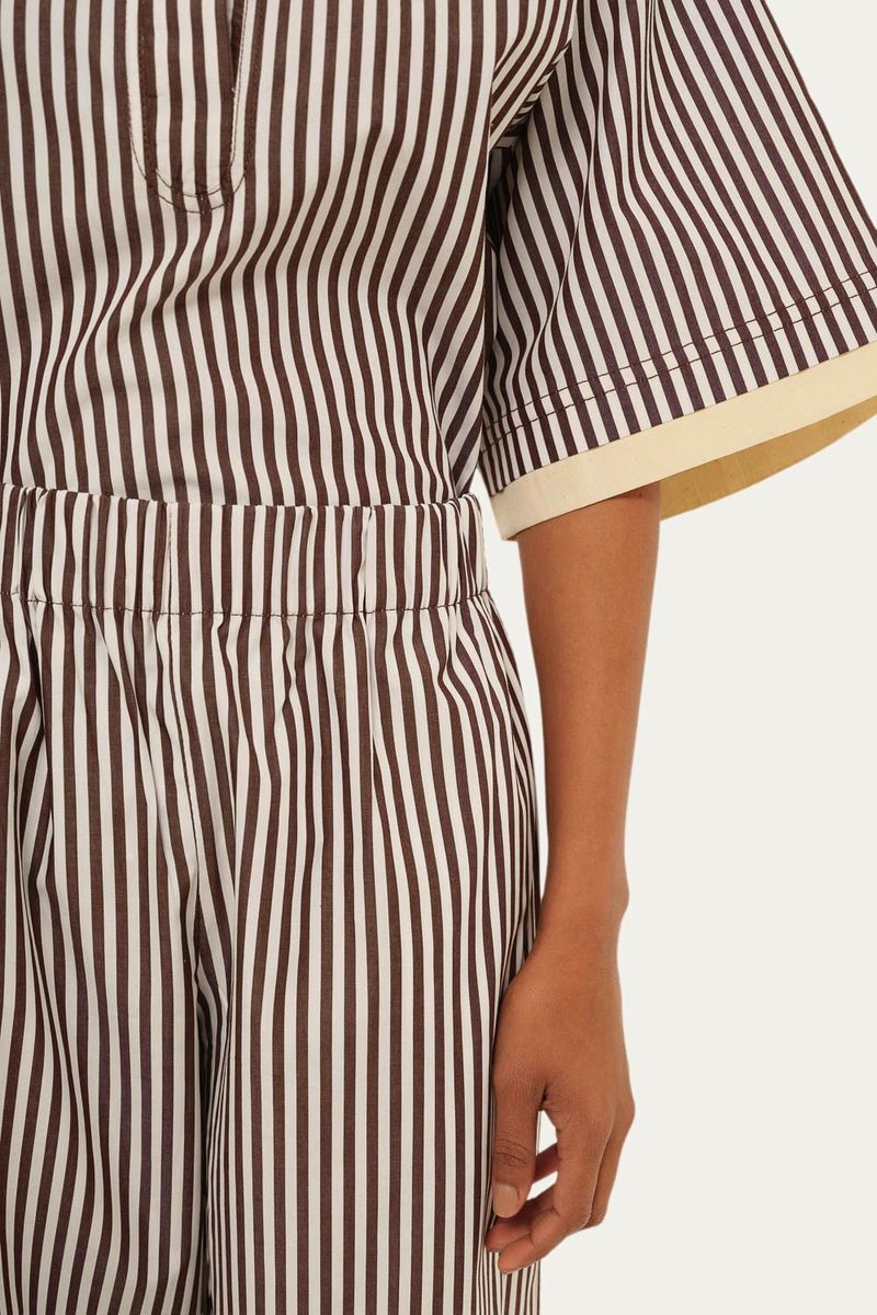 Cal a Pantalona Tricoline Listrada C  Algod o Coven - LISTRAS 2