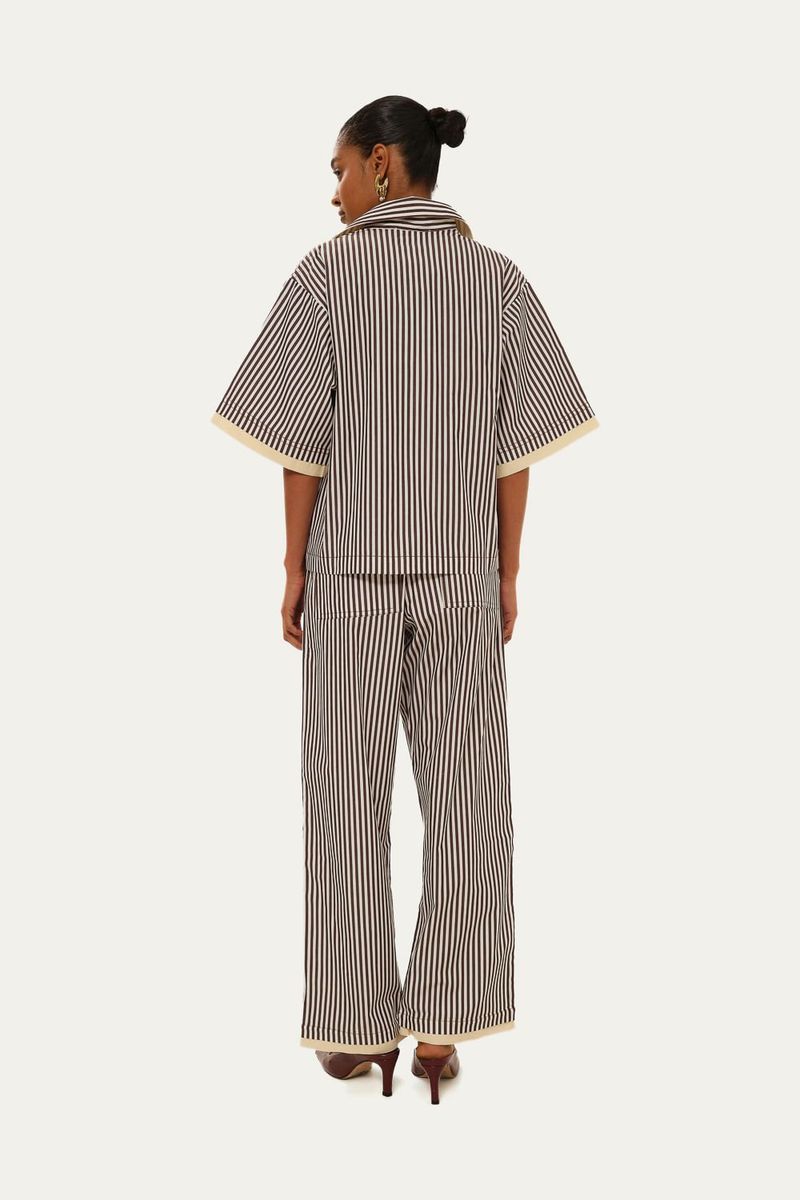 Cal a Pantalona Tricoline Listrada C  Algod o Coven - LISTRAS 3