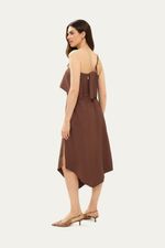 Vestido Longuete Bia Cach  - MARROM 3