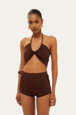 Hot Pants Viola Tata - MARROM 0