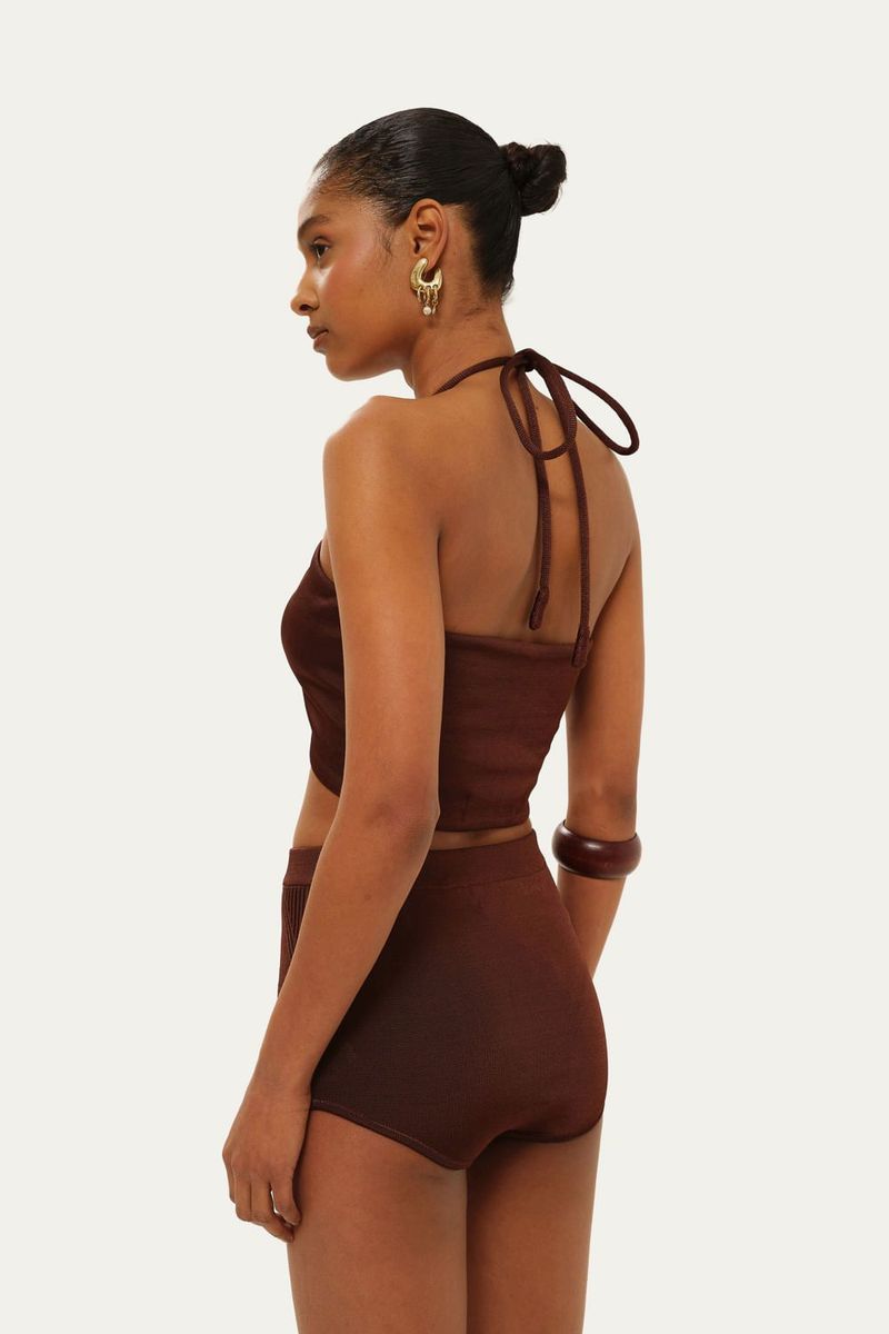 Hot Pants Viola Tata - MARROM 2