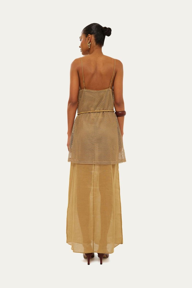 Vestido Audrey Aleha - DOURADO 2