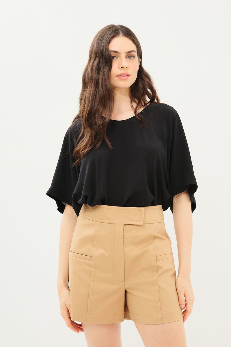 Bermuda Alfaiataria Double Fiona Nk - BEGE 1