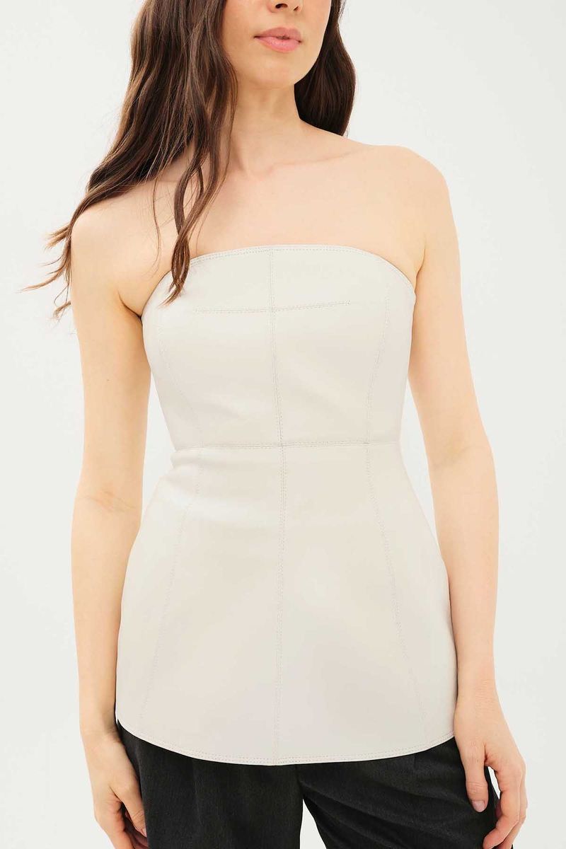 Cropped Couro Tqc Cloe Nk - OFF WHITE 2