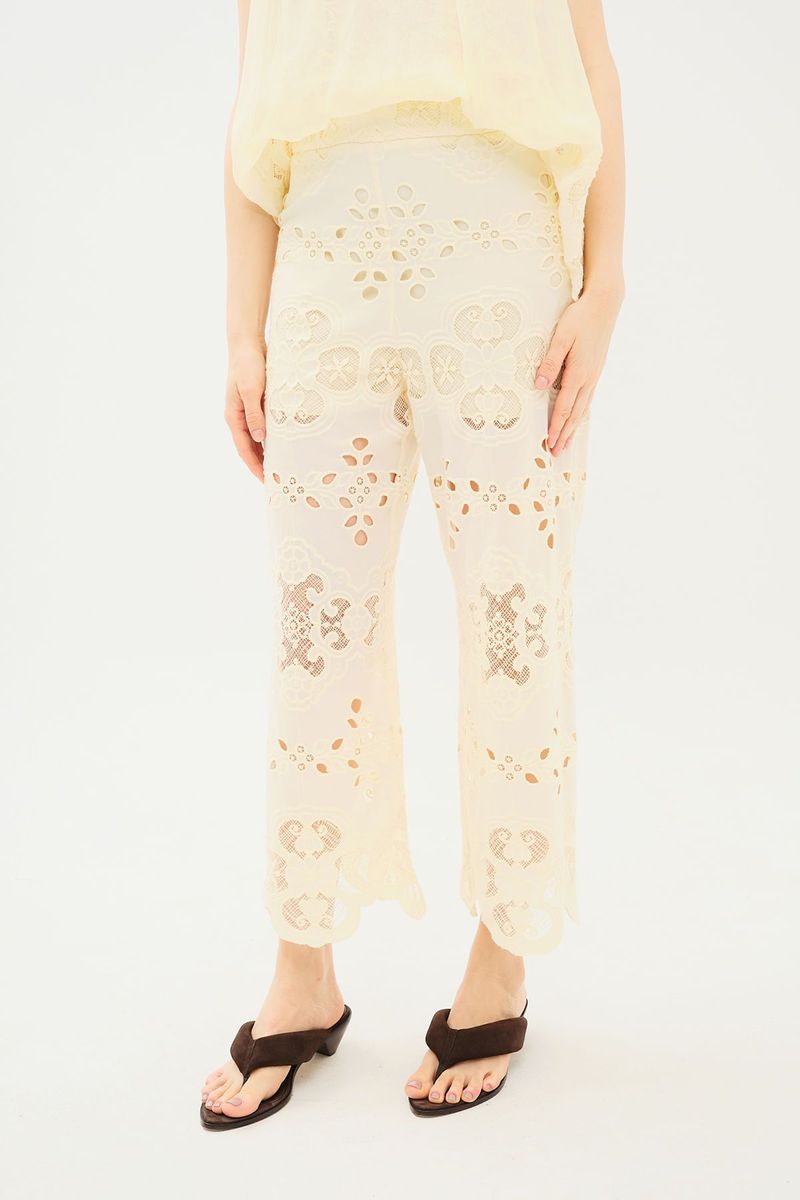 Calca Cotton Trevo Talita Nk - OFF WHITE 1