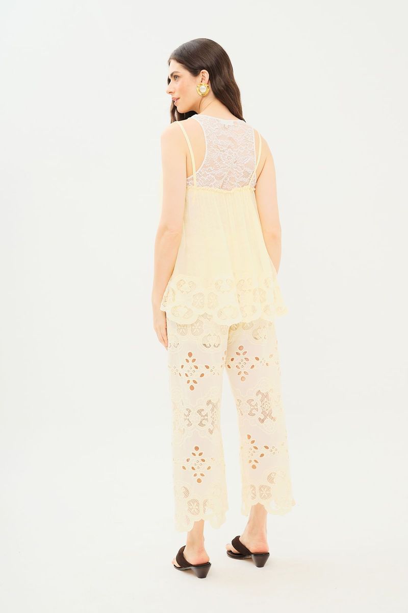 Calca Cotton Trevo Talita Nk - OFF WHITE 2