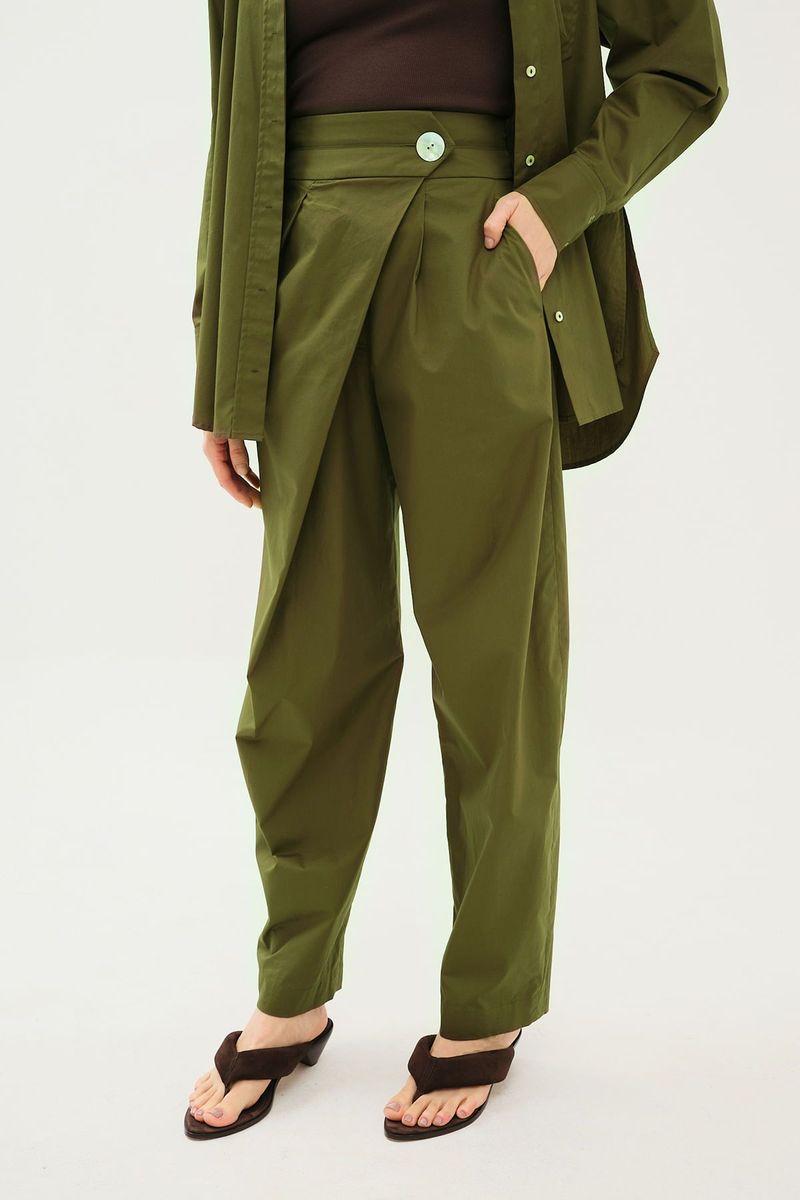 Cal a Pantalona Tricoline Tech Alice Nk - VERDE 2