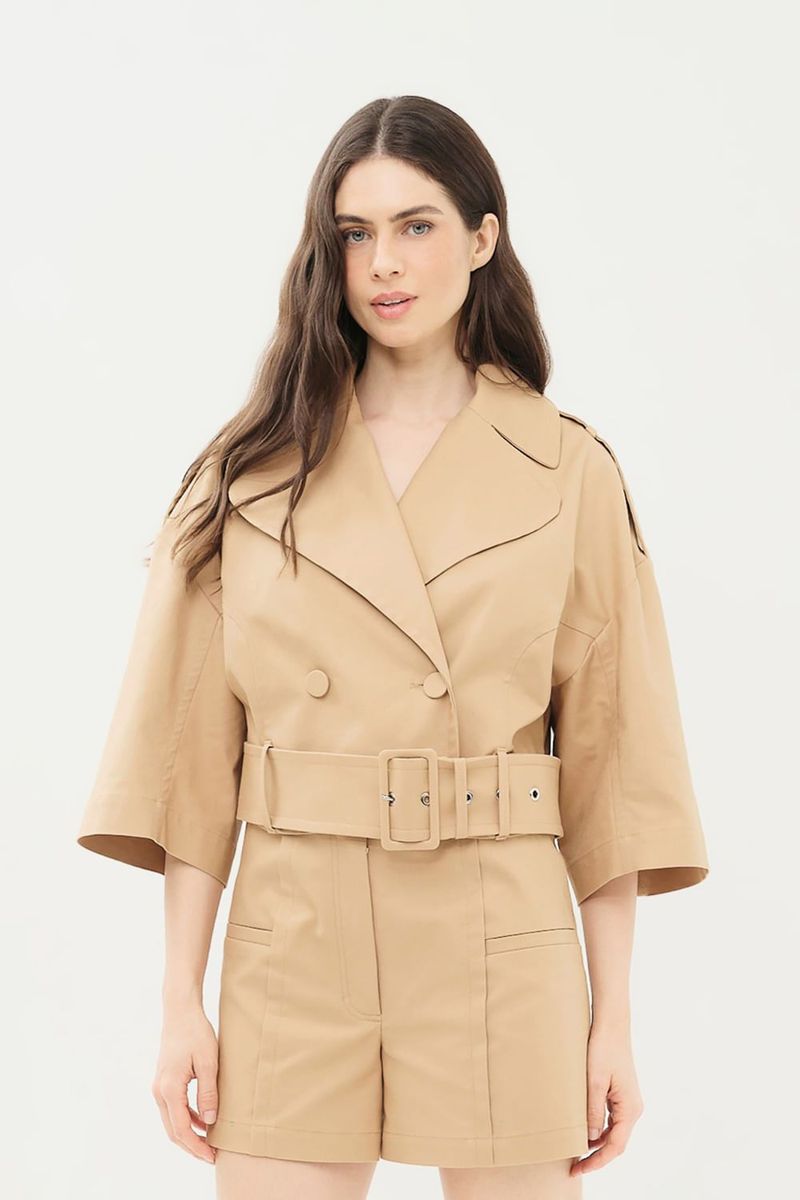 Casaco Alfaiataria Double Fe Nk - BEGE 0