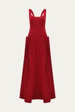 Vestido Longo Prosa Aluf - VERMELHO 4