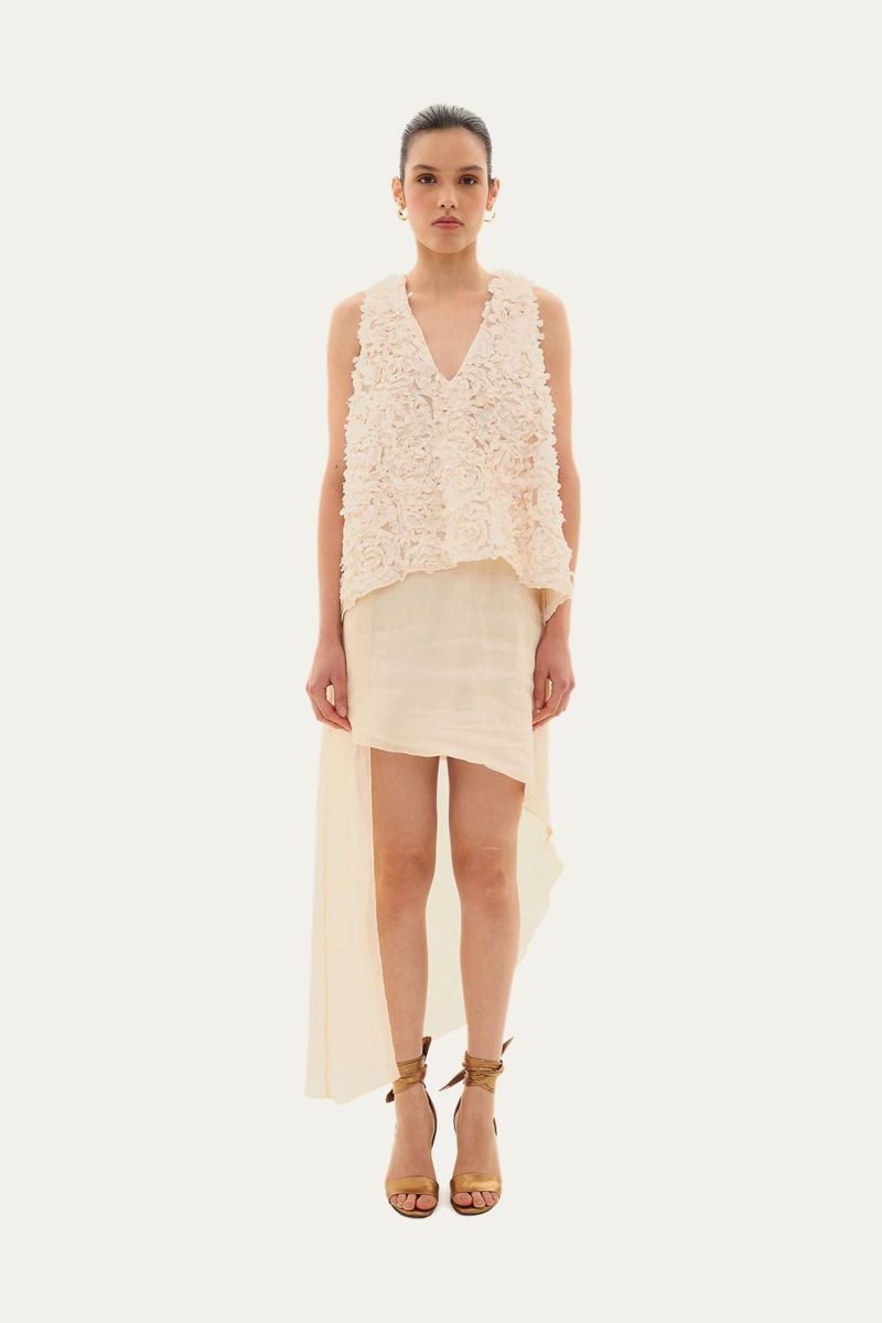 Vestido Taina Aleha - OFF WHITE 0