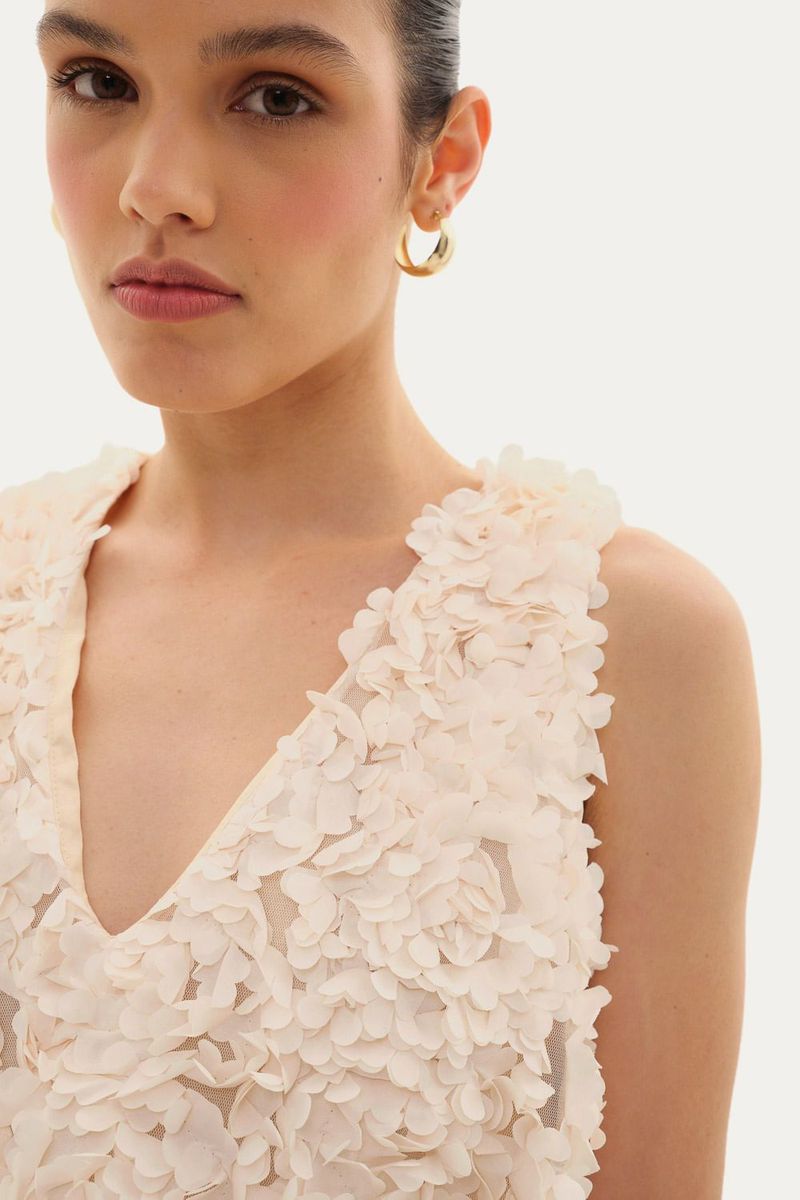 Vestido Taina Aleha - OFF WHITE 2