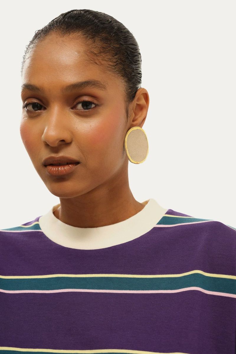 Brinco Cle patra Paula Panach o - BEGE 1