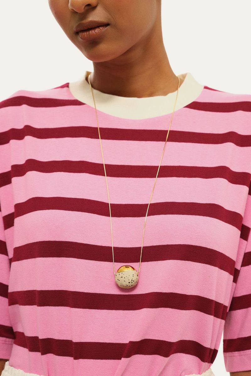 Colar Seed Sucesso Paula Panach o - BEGE 1