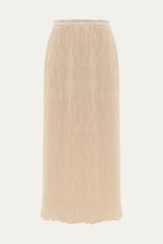 Saia Midi Fisarmon Framed - OFF WHITE 5