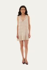 Vestido Mini Fisarmon Framed - OFF WHITE 1