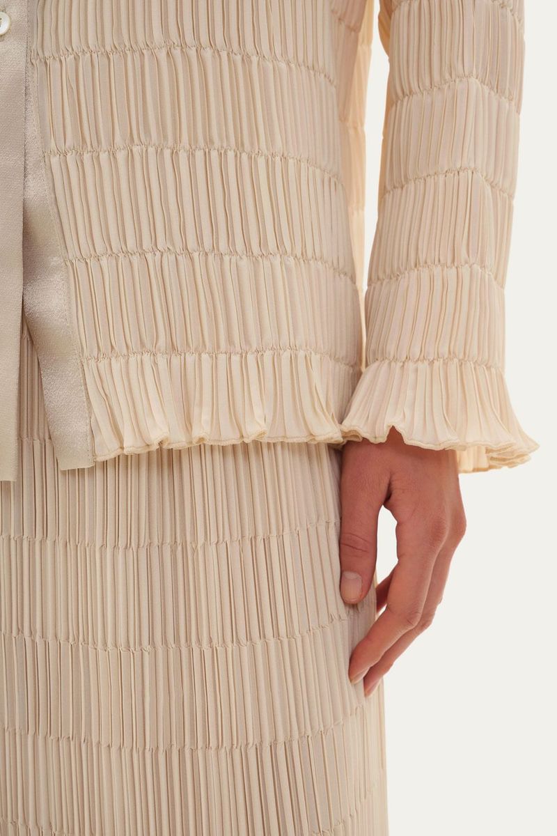 Blusa Fisarmon Framed - OFF WHITE 3