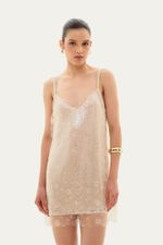 Vestido Mini H te Framed OFF WHITE 0