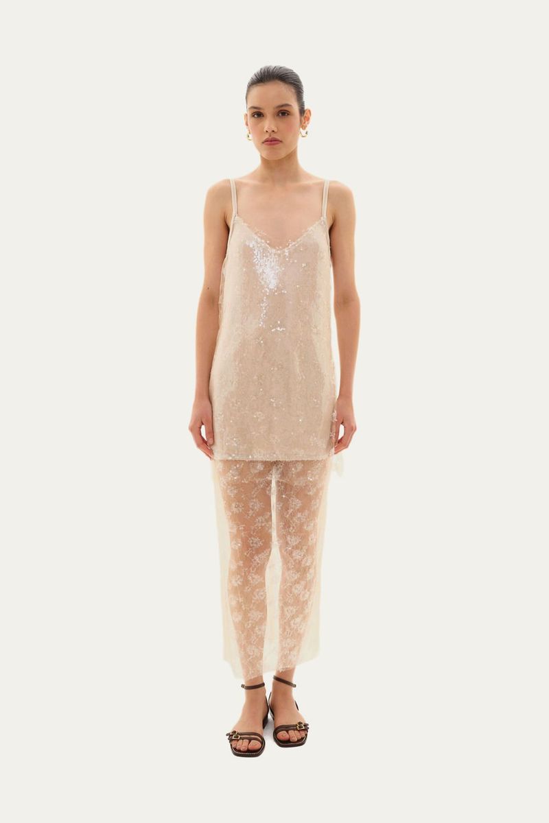 Vestido Mini H te Framed OFF WHITE 1