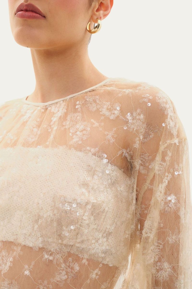 Vestido Longo H te Framed - OFF WHITE 2