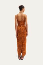 Vestido Midi Vaglione Framed - TERRACOTA 3
