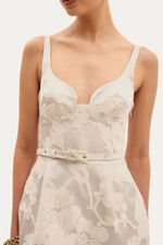 Vestido Mini Vaglione Framed - OFF WHITE 2