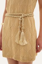 Vestido Mini Amanda Linnen - BEGE 2