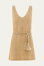 Vestido Mini Amanda Linnen - BEGE 4