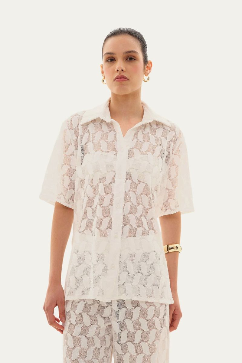 Camisa Rosita Linnen - OFF WHITE 0