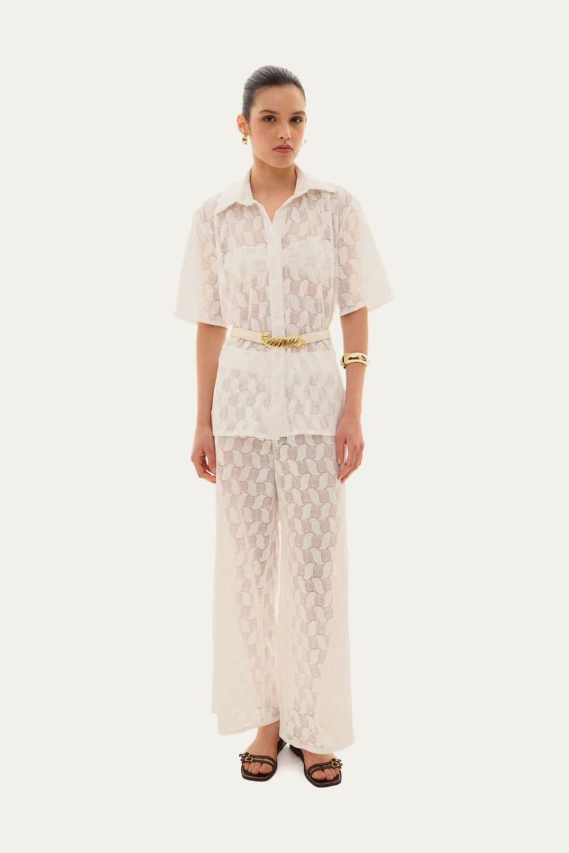 Camisa Rosita Linnen - OFF WHITE 1