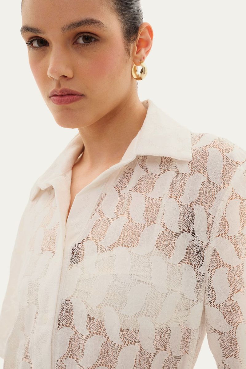 Camisa Rosita Linnen - OFF WHITE 2