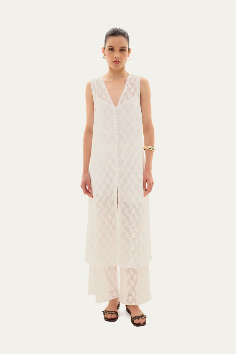 T nica Rosita Linnen - OFF WHITE 0