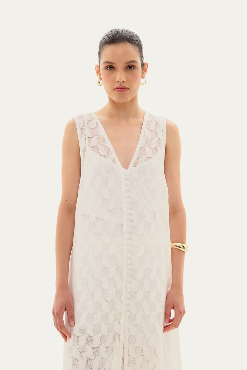 T nica Rosita Linnen - OFF WHITE 1