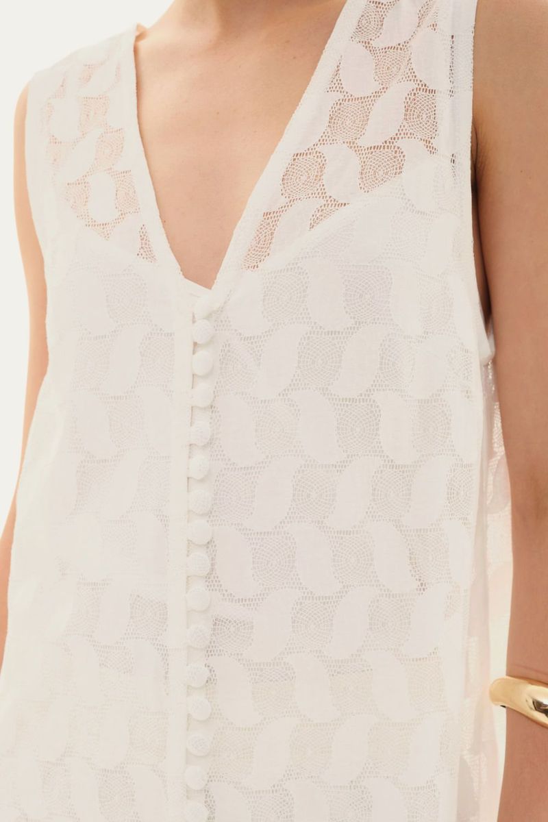 T nica Rosita Linnen - OFF WHITE 2