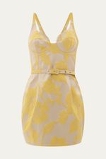 Vestido Mini Vaglione Framed - AMARELO 4