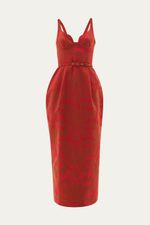 Vestido Midi Vaglione Framed - VERMELHO 3