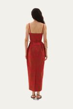 Vestido Midi Vaglione Framed - VERMELHO 2