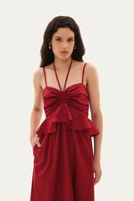 Vestido Ol via Linnen - VINHO 1