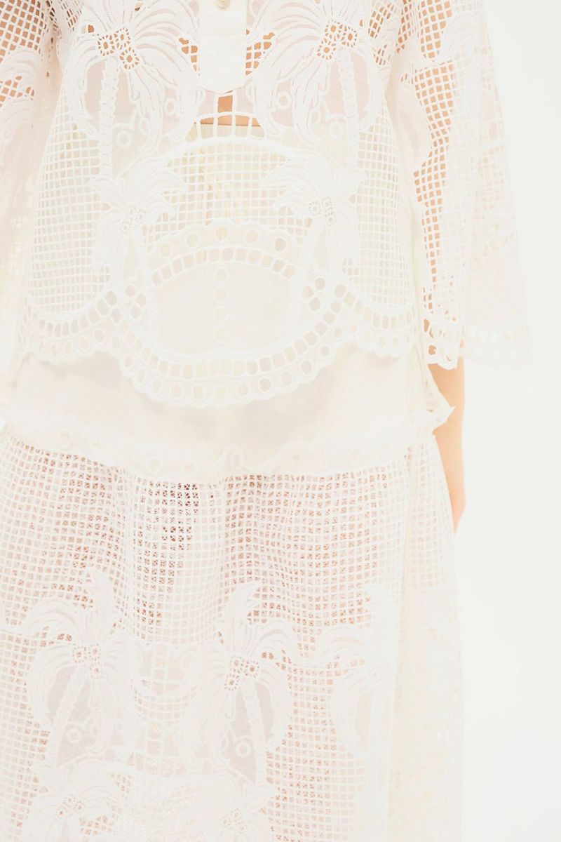 Blusa Manga Longa Cotton Palm Perola Nko - OFF WHITE 3