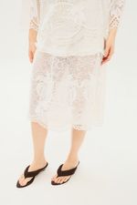Saia Midi Cotton Palm Pietra Nko - OFF WHITE 1