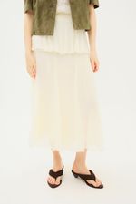 Saia Midi Silk Flow Francine NK - OFF WHITE 1