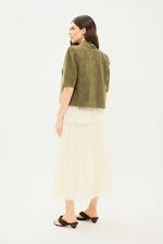 Saia Midi Silk Flow Francine NK - OFF WHITE 2