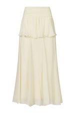 Saia Midi Silk Flow Francine NK - OFF WHITE 3