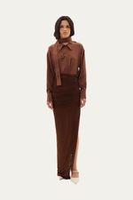 Saia Longa Velar Francesca - MARROM 0