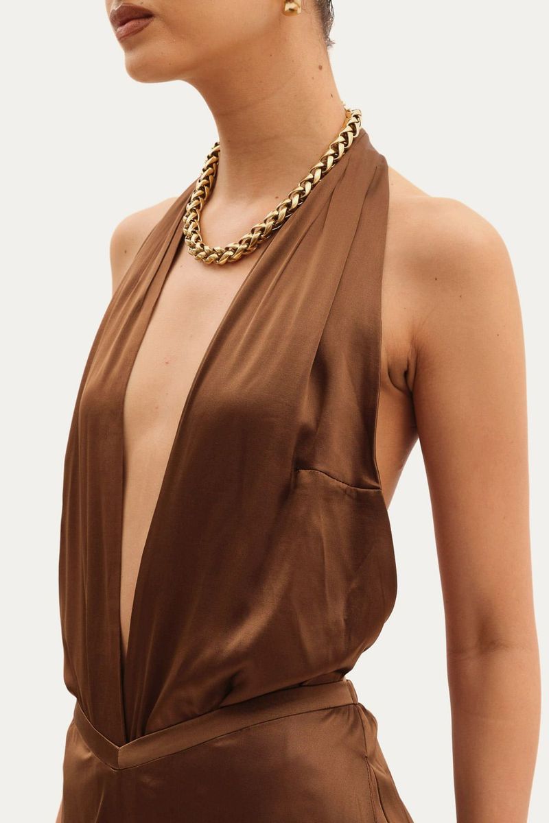 Body Soie Francesca - MARROM 2