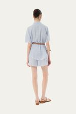 Shorts Mini Linnen Missinclof - AZUL 3