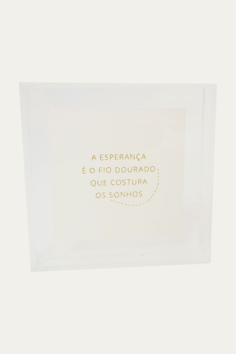Quadro Fio Dourado Essencialist Gallerist   Etui - TRANSPARENTE 0