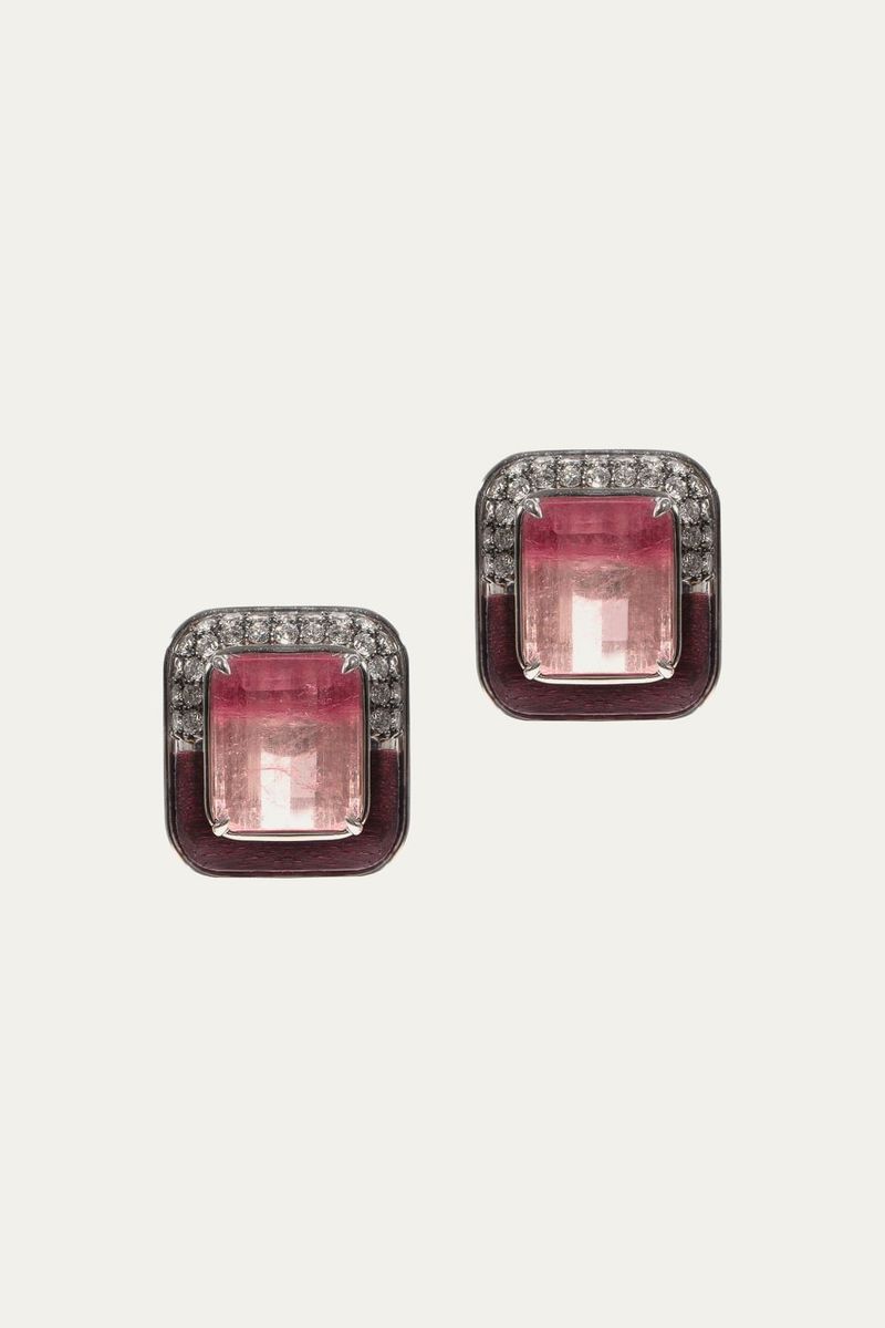 Brinco Fearless Baroness Denise Cassou Couture Jewelry - ROSA 0