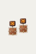 Brinco Golden Engage Denise Cassou Couture Jewelry - LARANJA 0